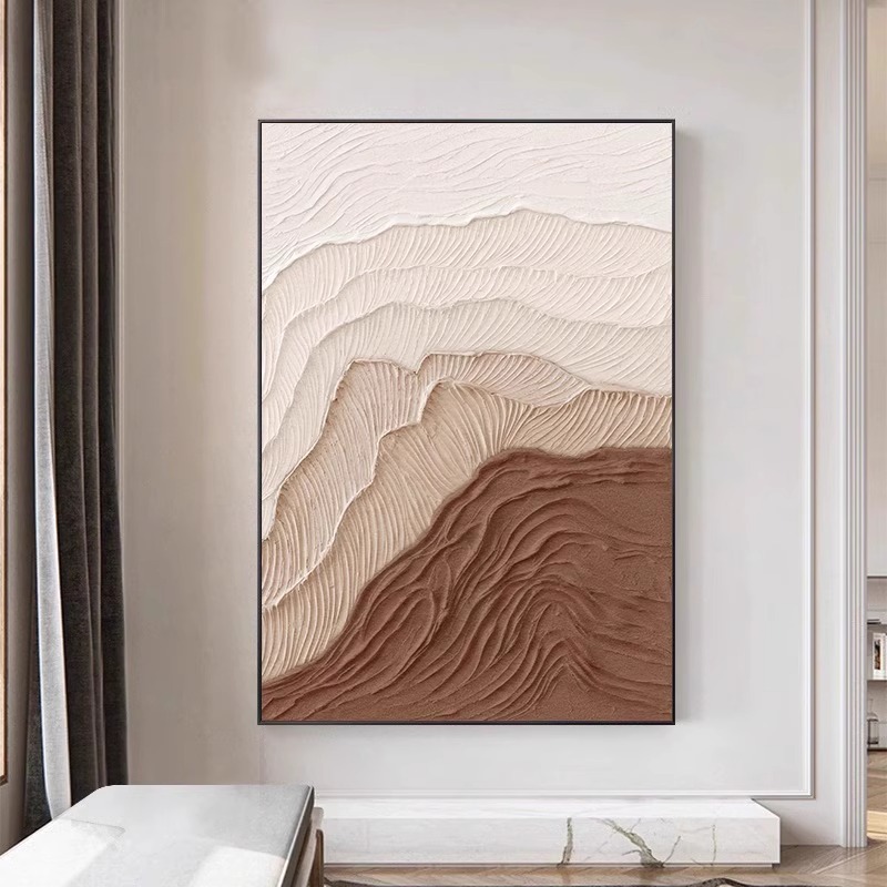 Quiet Wind Porch Decorative Painting Corridor Entrance Directly to Door High-level Sense Abstract Simple Aluminum Alloy Frame Living Room Hanging Painting