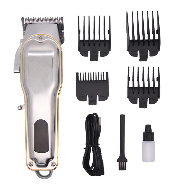 Factory Outlet OEM customized Metal Fuselage Barber Retro Oil head Electric clippers beauty salon major carving Fader