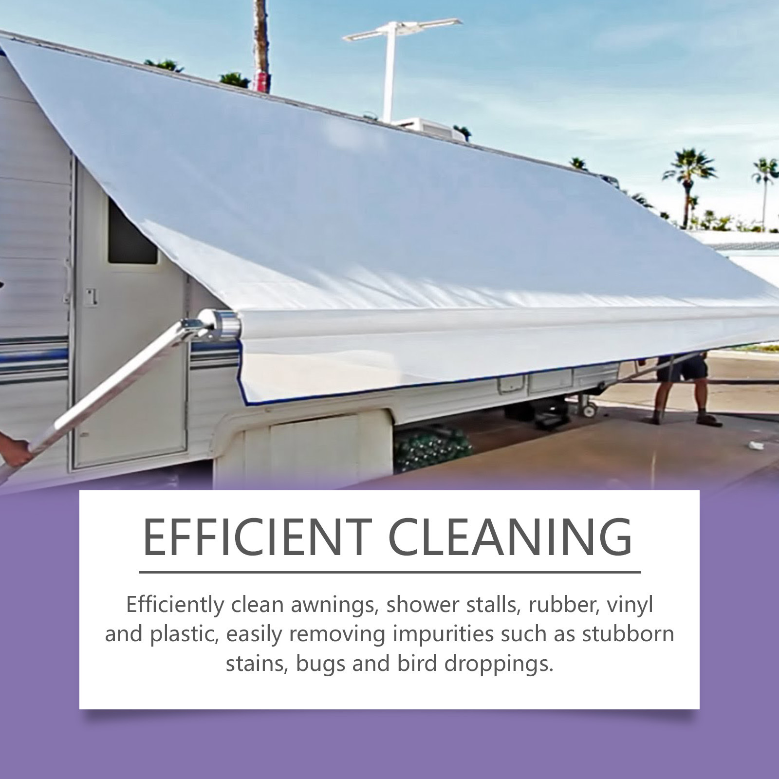 RV awning cleaner Cleans stubborn stains RV awning cloth special cleaner_voghion.com