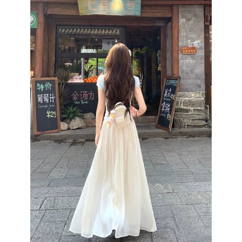 Высокая и широкая юбка, сверкающая эластичная элитная элегантная удлиненная розовая юбка А-силуэта с высокой талией.