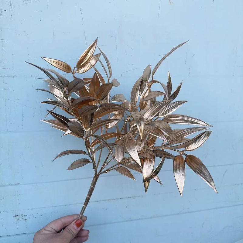 把束金色仿真花年宵花材 新年福桶插花装饰 把束尤加利外贸专供|undefined