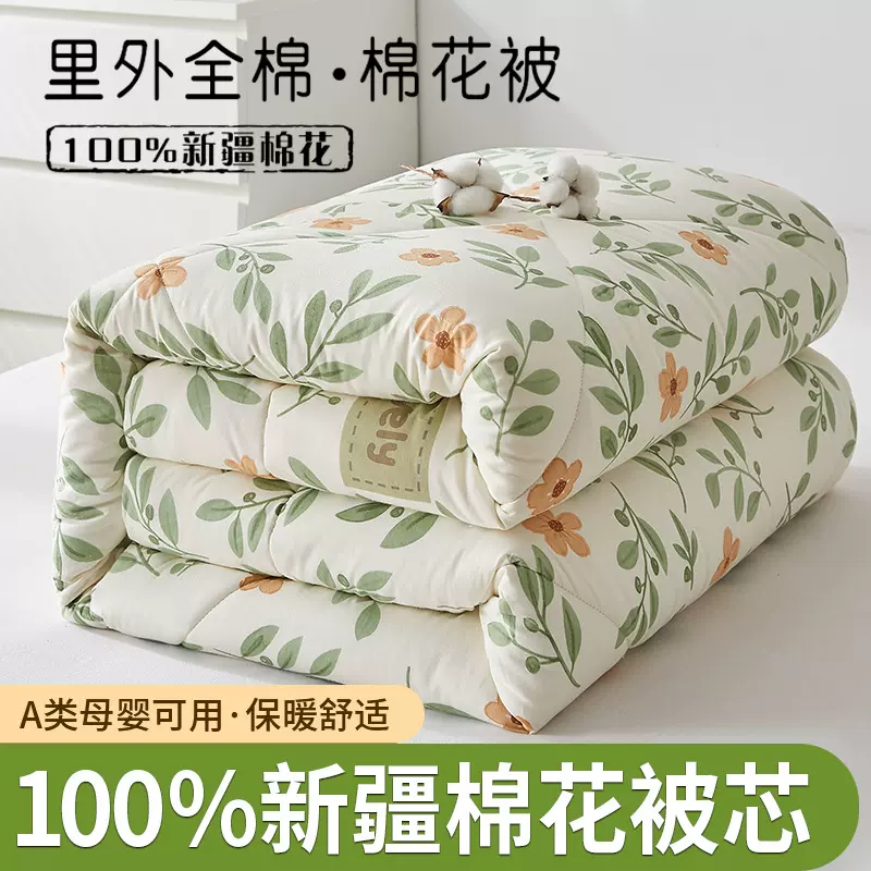 新款里外全棉新疆棉花被纯棉家用学生宿舍褥子棉被加厚冬被空调被