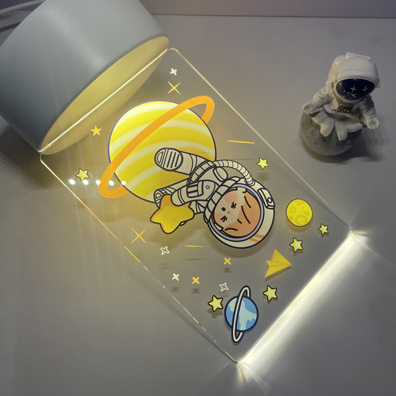 Acrílico impresión en color 3D luz de la noche creativa LED lámpara de mesa lámpara de noche dormitorio atmósfera lámpara chica corazón regalo de cumpleaños