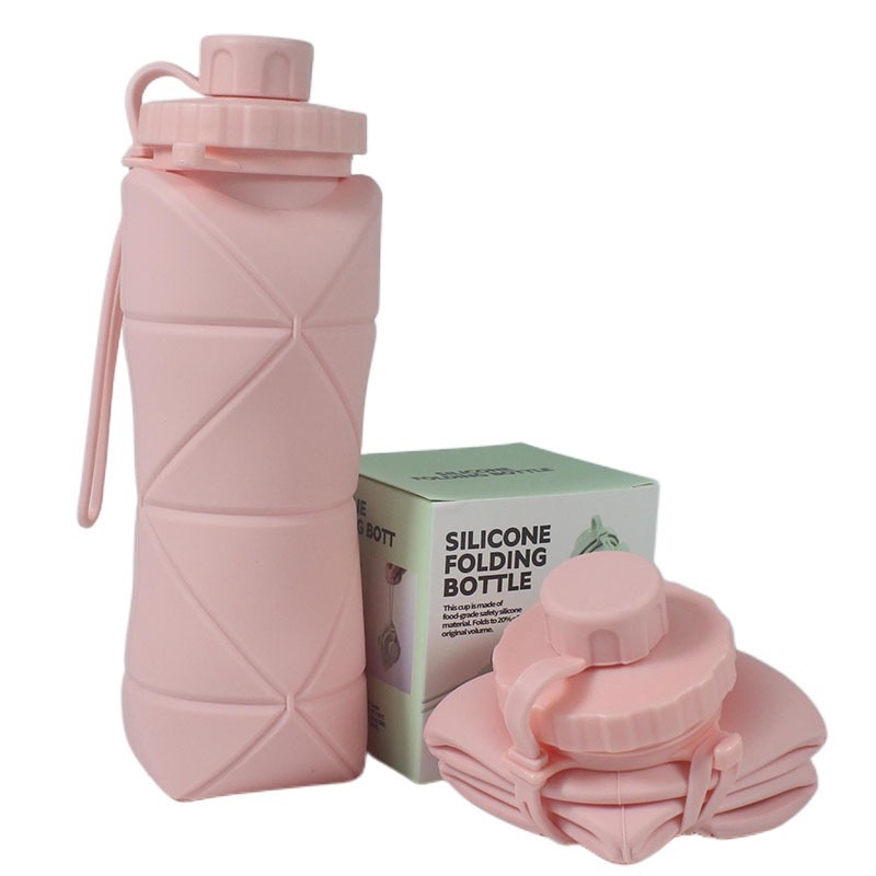Taza plegable de silicona portátil de gran capacidad mini taza telescópica taza de agua deportiva al aire libre taza de agua portátil redonda
