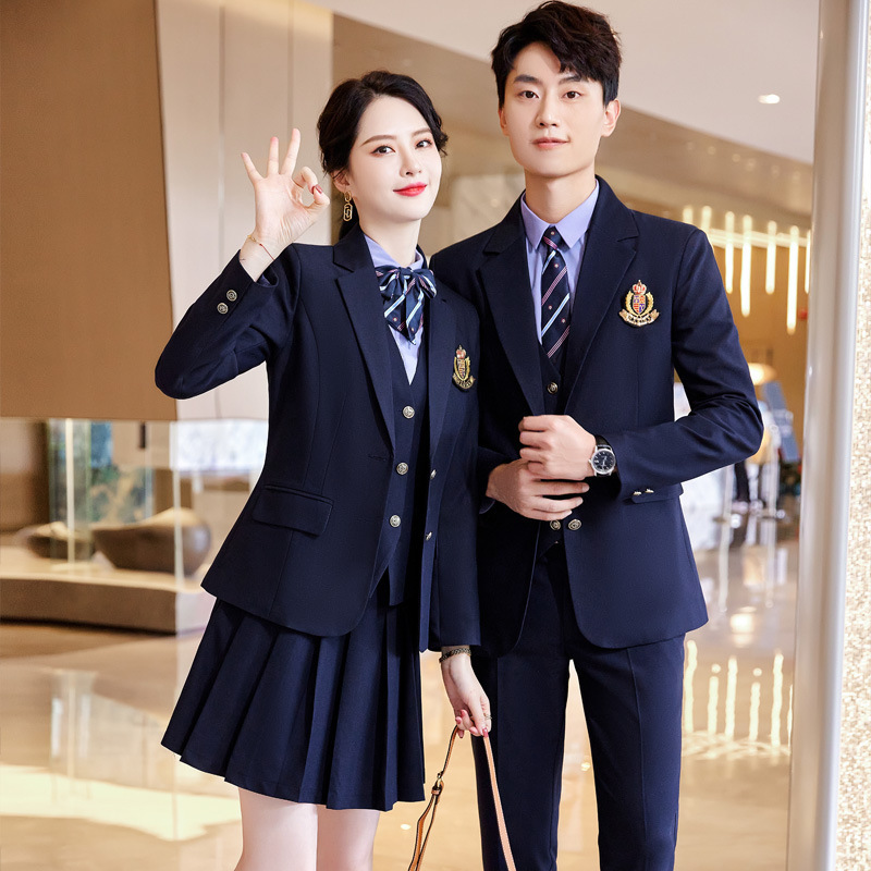 jk Uniform Suit Junior High School Student Suit Spring and Autumn British College Uniform Uniform for Men and Women Uniform Class Uniform
