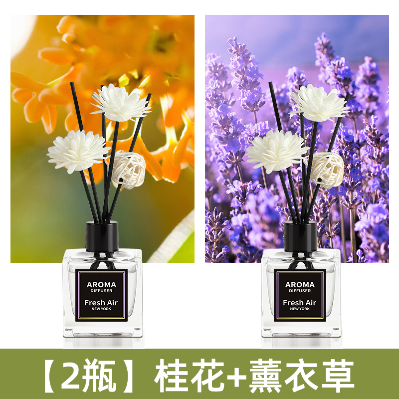 향낭 없이 아로마테라피용 사각병 [핫세일] - [2병] 오스만투스 + 라벤더