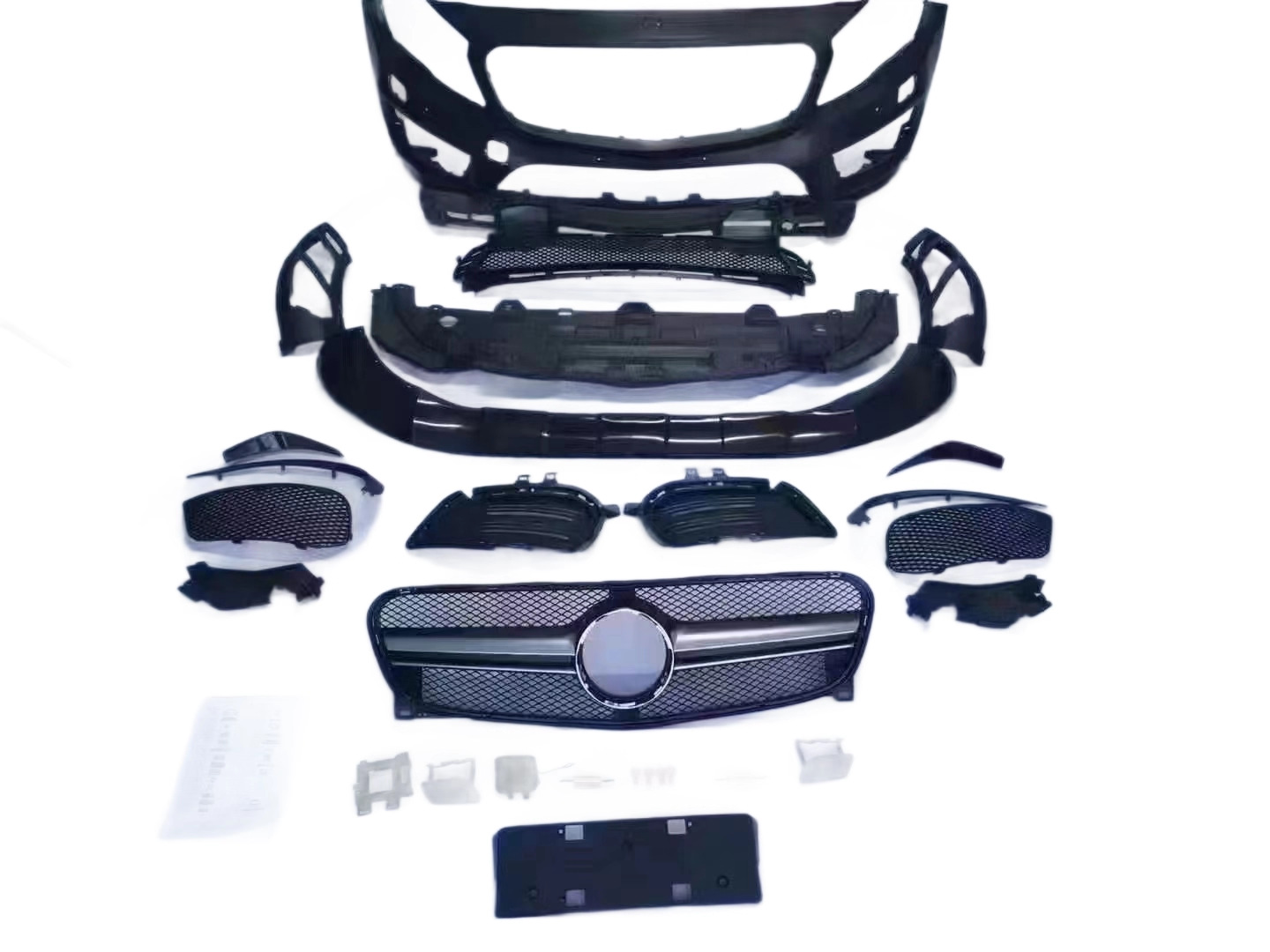 Suitable for Mercedes-Benz Gla X156 Modified 45 Large Surround Front Lip, Rear Lip, Center Net and Rear Wing Full Set of Upgrade Parts