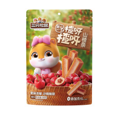三只松鼠原味山楂片/山楂条/果丹皮108g即食免洗山楂类休闲零食