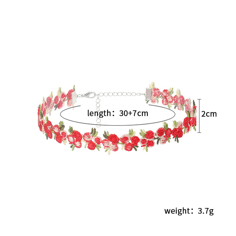Pastoral Flower Alloy Choker Wholesale display picture 1