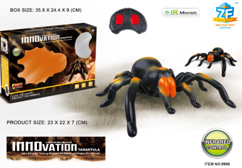 Exportación de Amazon para control remoto infrarrojo gran araña simulación transfronteriza araña electrónica mascotas juguetes para niños