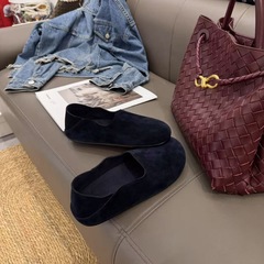 女鞋2025早秋新款真皮厚底勃肯鞋女一脚蹬懒人单鞋全包博肯鞋