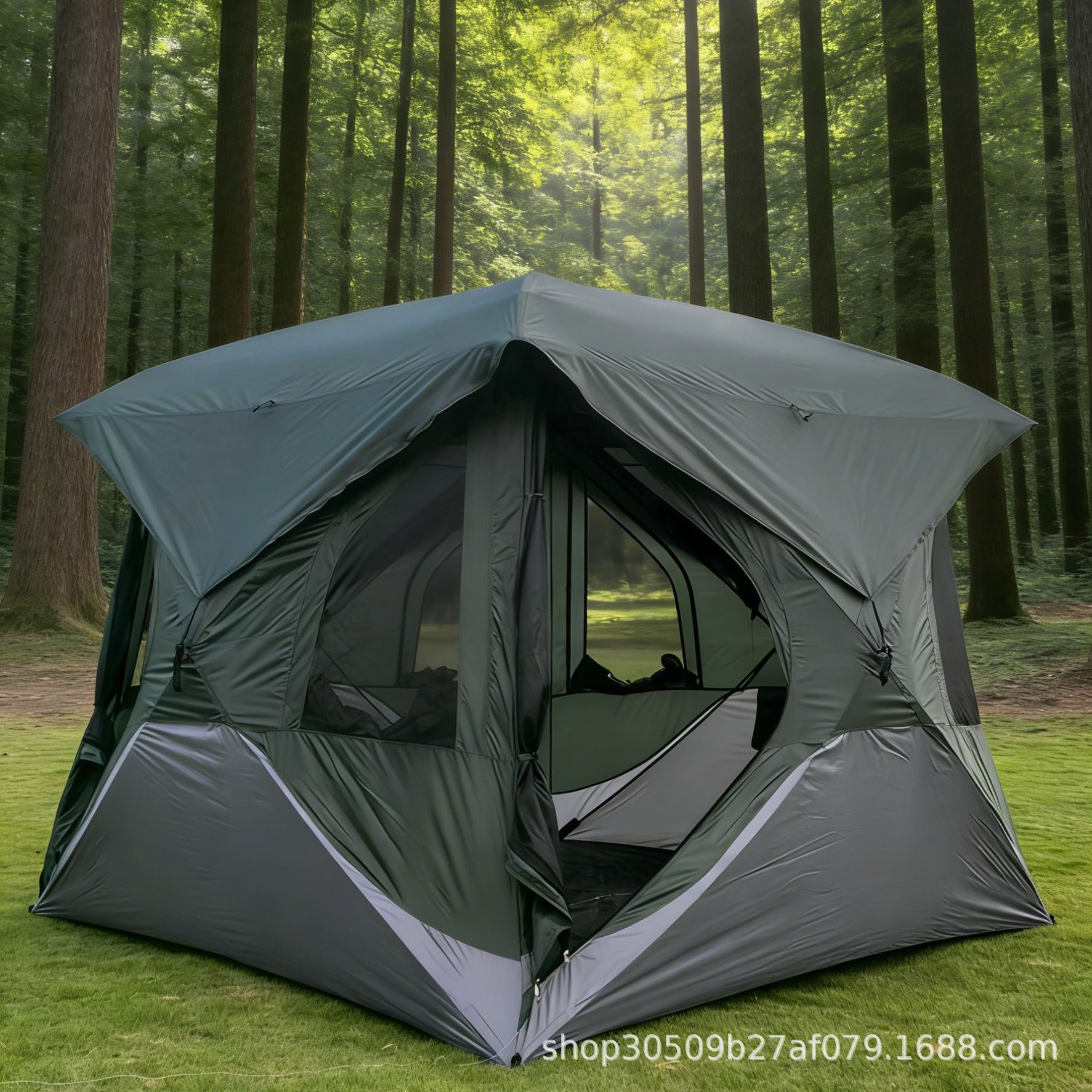 Cross-Border Outdoor Camping Tent, Windproof and Rainproof, Camouflage Bird-Watching Tent, Easy to Set Up, Portable Multi-Functional Harper Tent