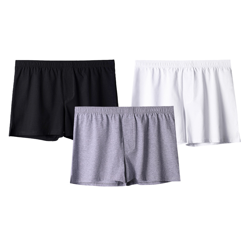 화살 바지 남자의 면 통기성 느슨한 복서 반바지 소년 간단한 플러스 사이즈 편안한 잠옷 바지 홈 반바지