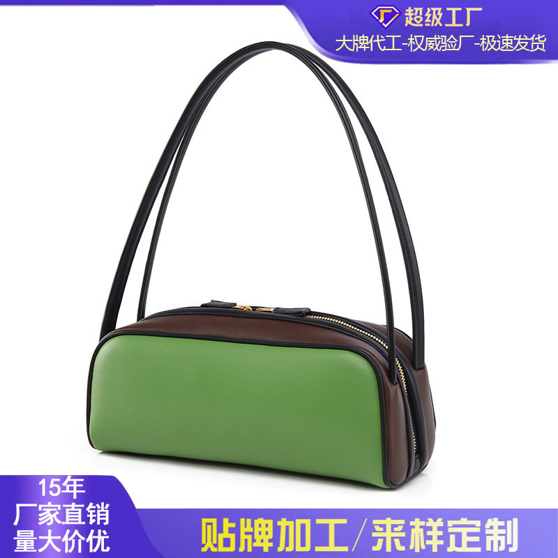 跨境单肩包新款时尚简约包包女大容量软皮上班通勤包高品质腋下包