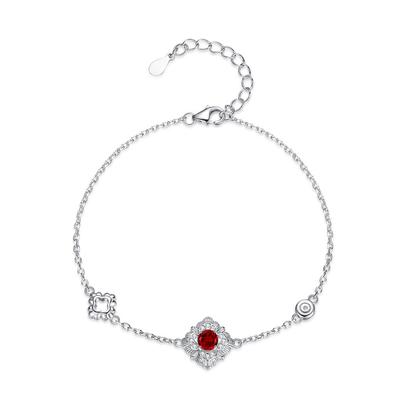 Joyas de piedra natural de alta calidad transfronterizas s925 pulsera de plata esterlina femenina corte retro tallado en oro artesanía no se desvanece accesorios femeninos