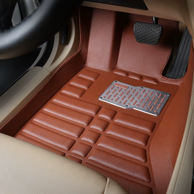 side floor mat carpet — Modelə uyğun ayaqaltı - brown-drivers-seat