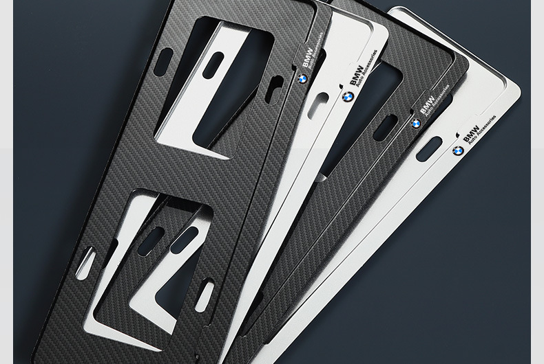 Suitable for Bmw License Plate Frame New 3 Series 5 Series 1 Series 7 Series Car License Plate Frame X1x3x5x6x4 License Plate Frame