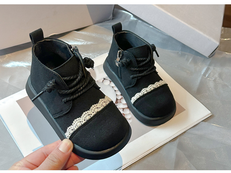 2024 autumn winter new girls' simple and stylish small leather boots, baby forest princess boots_voghion.com