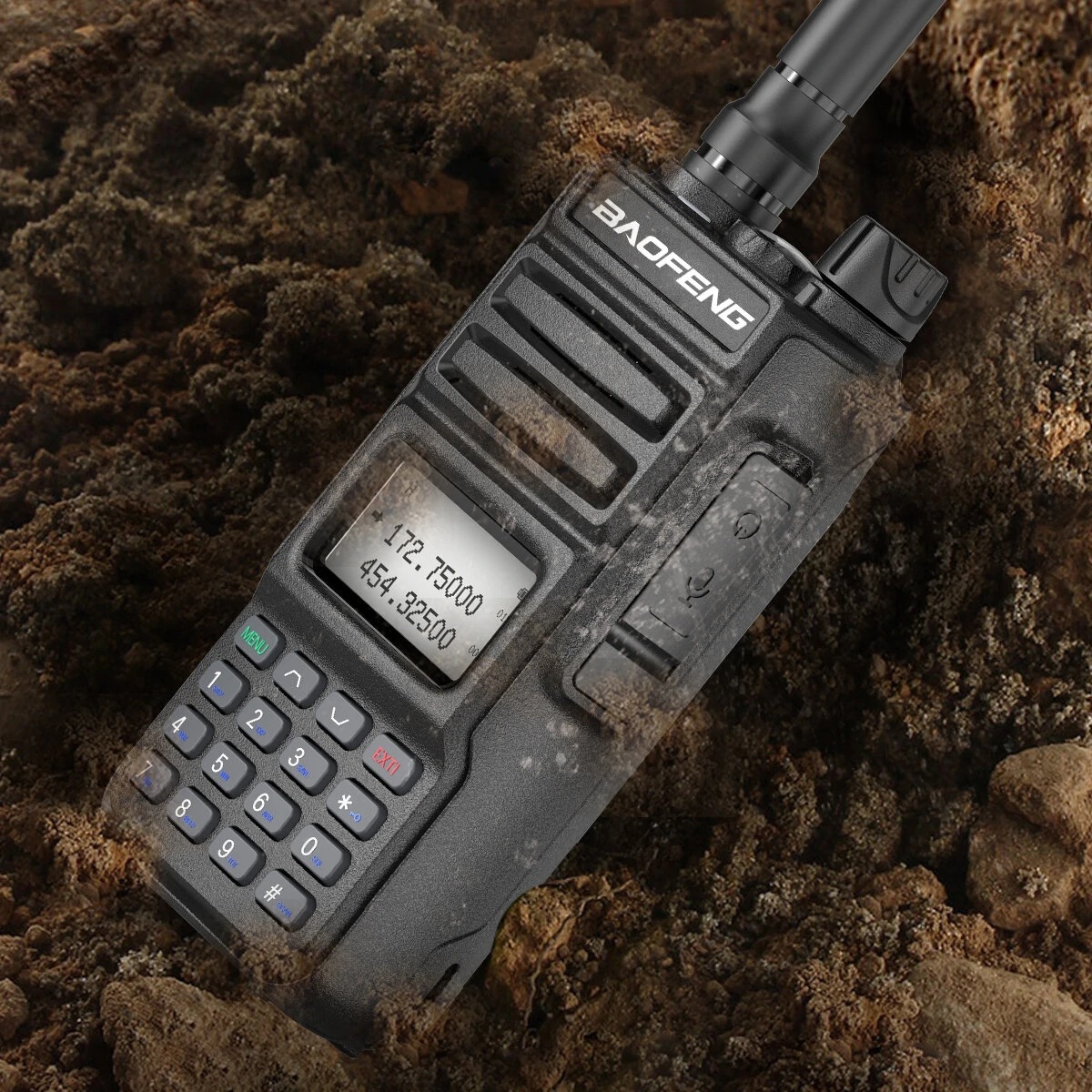 Baofeng baofeng UV-15R UV-13R de alta potencia tipo C carga p15uv walkie-talkie pantalla grande