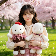 正版抱抱宝贝哈尼兔情侣兔子毛绒公仔安抚玩偶布娃娃儿童女生礼物