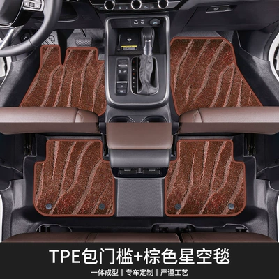 Modelə uyğun ayaqaltı – Environmentally Friendly and Odor-Free One-Piece - i322-26-models-double-layered-floor-mats-door-sill-cover-brown-water-ripple-starry-sky-blanket