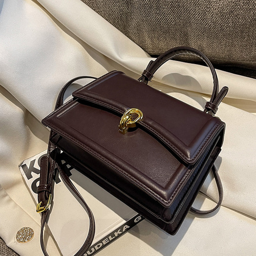 Textured Retro Small Bag Women's  Autumn/Winter New Style Internet Popular All-match Crossbody Bag Small Square Bag