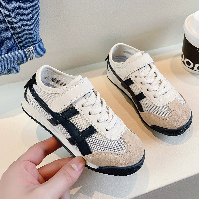 童库兔 Forrest Gump Shoes Men's 2024 весна и осень новые детские мягкая кожа нескользящая повседневная обувь мальчики мягкая подошва спортивная обувь