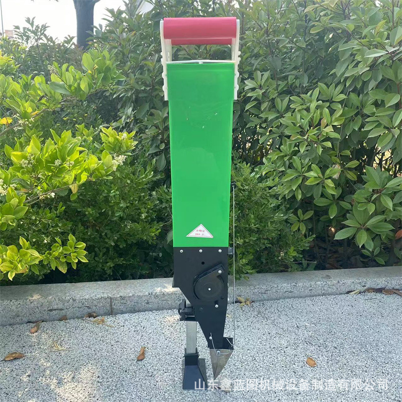 小型手动播种器双筒玉米点播器黄豆种植补种器尖嘴按压式精播机