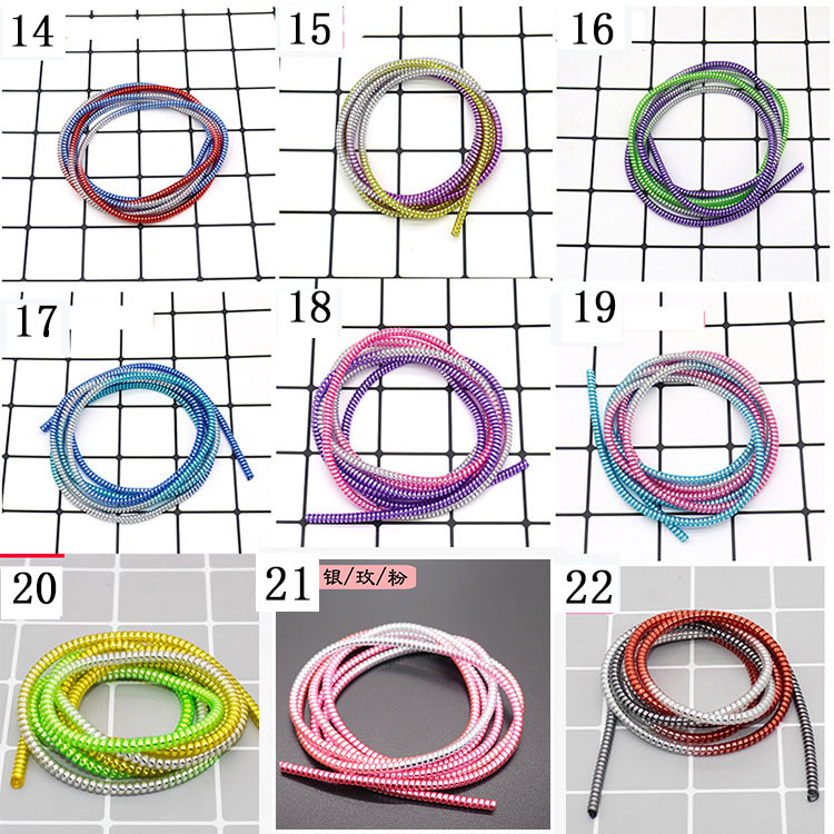 Ventas de la fábrica 1,4 M galvanoplastia cable de datos cuerda protectora Cable de protección cable de datos manga protectora cuerda de resorte bobinado