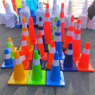 Pvc Road Cone Reflective Cone Barrel No Parking Traffic Cone Barrel Roadblock Pile Warning Cone Barrel Ice Cream Barrel