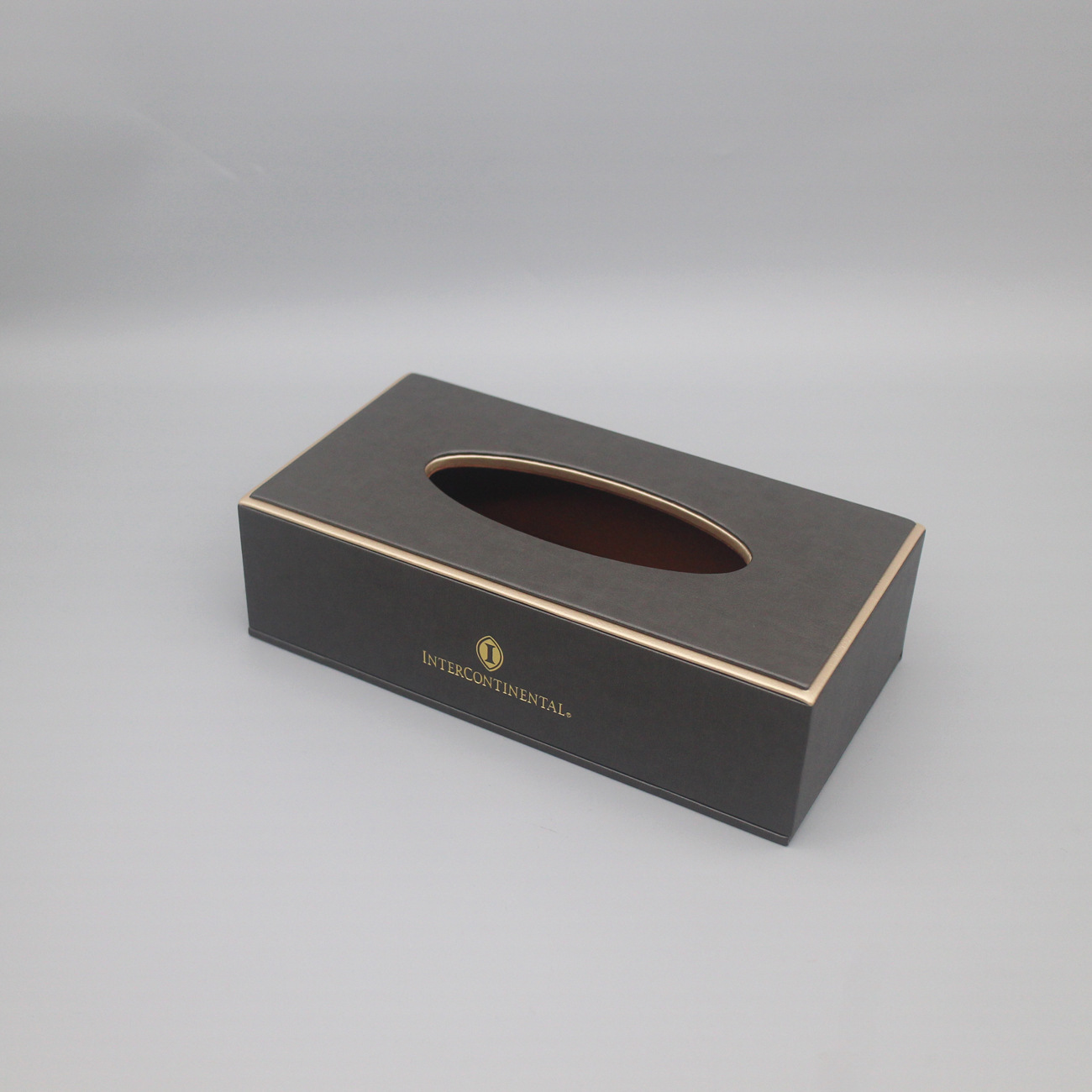 Caja de almacenamiento de hoteles Caja de artículos de cuero de alto nivel Guía de servicio de habitaciones Clip de notas Base de control remoto Kit de residencia