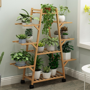 Multi-Layer Storage Rack Flower Stand Indoor Succulent Green Radish Living Room Balcony Decoration Assembly Space Flower Pot Rack Floor-Standing