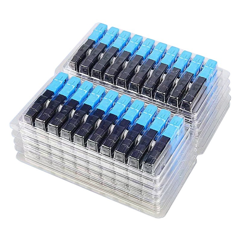 Fibra óptica SC conector frío telecomunicaciones grado integrado conector rápido FTTH fibra óptica para el hogar herramienta SC conector frío