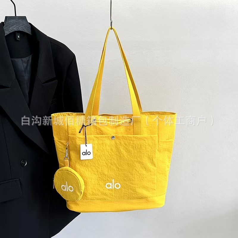 工厂批发alo手提帆布包女大容量腋下包子母包时尚简约单肩托特包|undefined