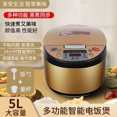 先科電気炊飯器 家庭用 2-3-4-6人用 5リットル スマート蒸し調理 大容量炊飯器 輸出専用