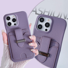 苹果17创意卡夹手机壳iphone16pro定制logo手机保护套14pro适用