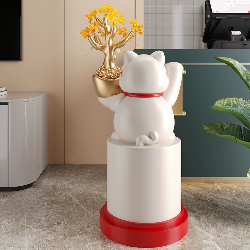 ✅ Большие напольные украшения в виде кошек, подарки для открытия компании, украшение для стойки регистрации магазина, денежное дерево, подарки на новоселье