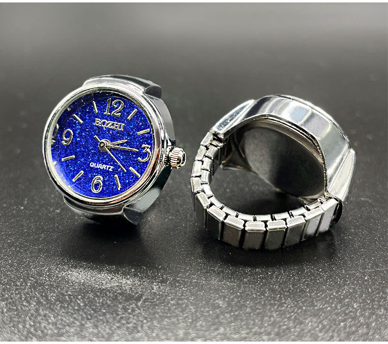 Round Dial Shape Casual, Daily, Street Occasion Retro Classic Style Round Quartz Watch Rings