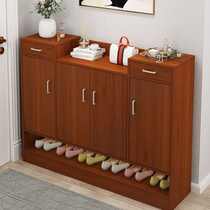 Simple Multifunctional Shoe Cabinet for Entryway, Faux Wood, Dustproof, Large Capacity, Home Use Shoe Rack Factory