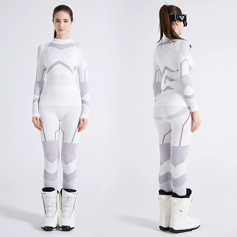 Горнолыжный быстрорежащий нижнее белье теплая компрессия и потоотделение дышащая женская спортивная одежда на открытом воздухе