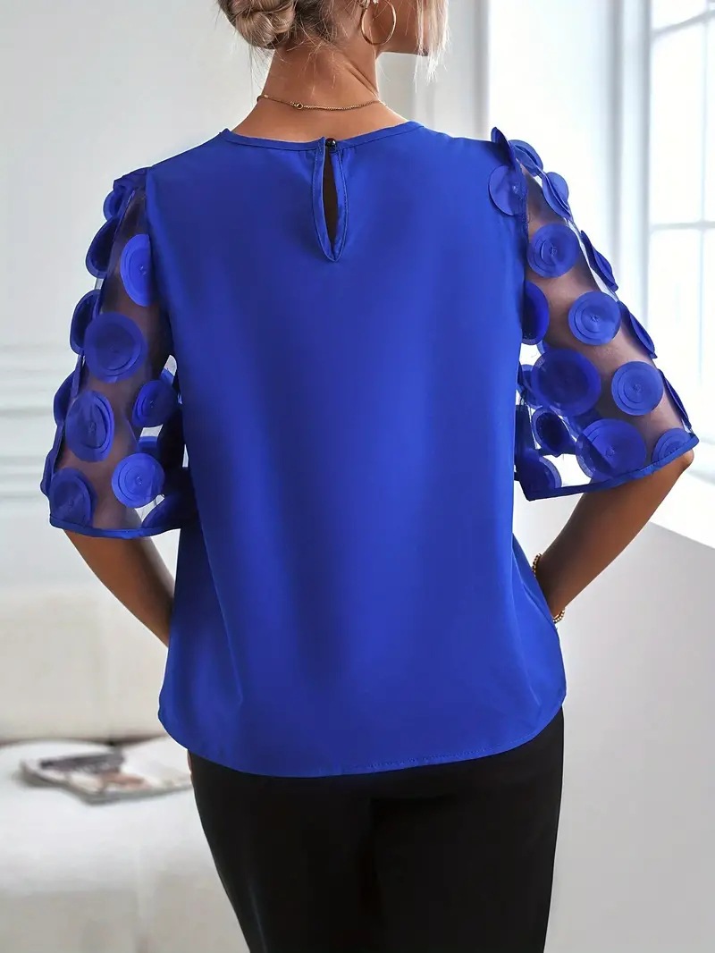Wholesale Women's Streetwear Solid Color Short Sleeve Blouses display picture 9
