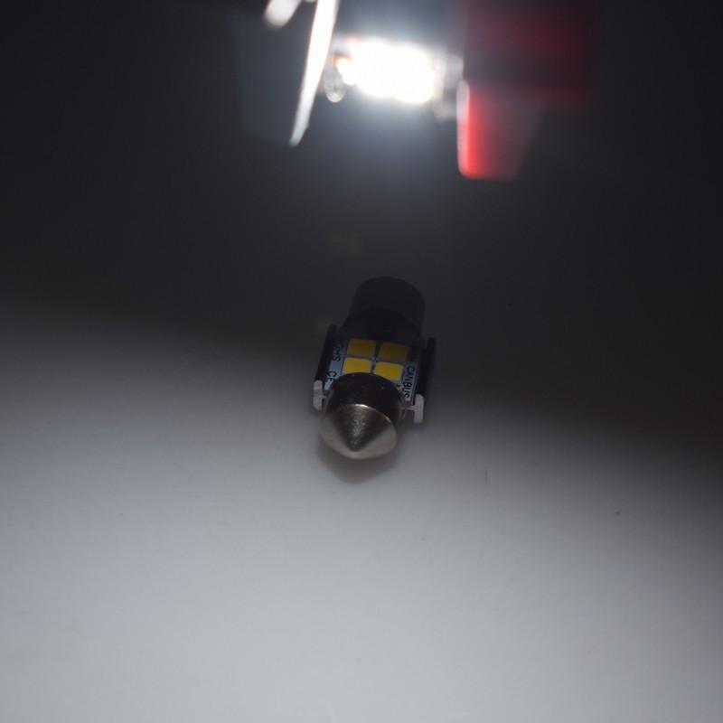 Decoding Wide Voltage LED 2835 4 6 8 Lights Festoon 29-41MM 12-24V