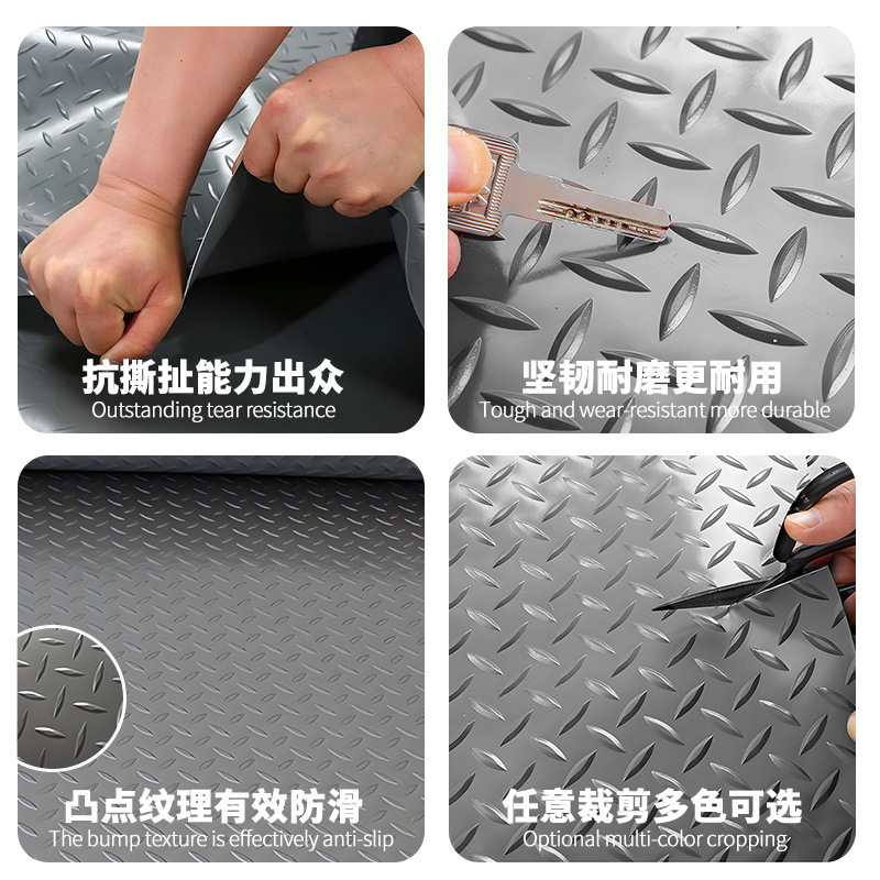 Almacenamiento de gran área de esterilla antideslizante de PVC esterilla antideslizante de cocina escalera de baño esterilla antideslizante impermeable