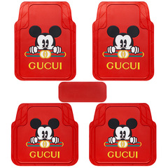 Scissors-cut high-quality universal car floor mats made of rubber, suitable for all four seasons, with features such as waterproof, anti-slip, anti-freeze, easy to clean, and extra thick.