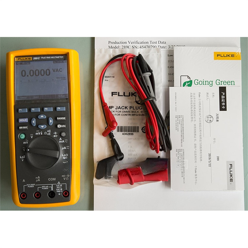 FLUKE福禄克287C手持289C四位半287FVF记录趋势图289FVF万用美之