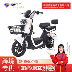 厂家批发电动车成人长续航跨境成人通勤两轮双人电动自行车电瓶车