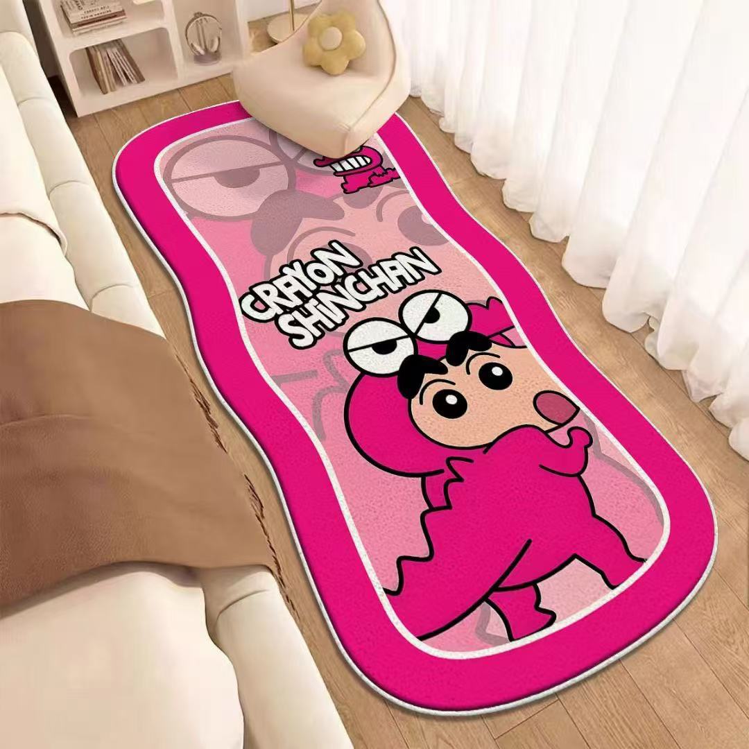 크레용 작은 새 침대 옆 담요 거짓말 카펫 따뜻한 두꺼운 긴 베이 창 카펫 미끄럼 방지 및 먼지 방지 쉽게 관리
