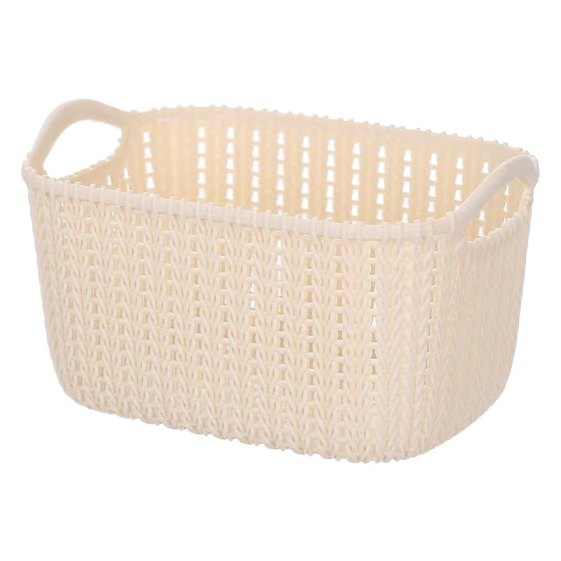 Cesta de almacenamiento portátil para cosméticos, aperitivos de plástico, artículos diversos, cesta de almacenamiento para organizar suministros, herramienta de almacenamiento y organización.