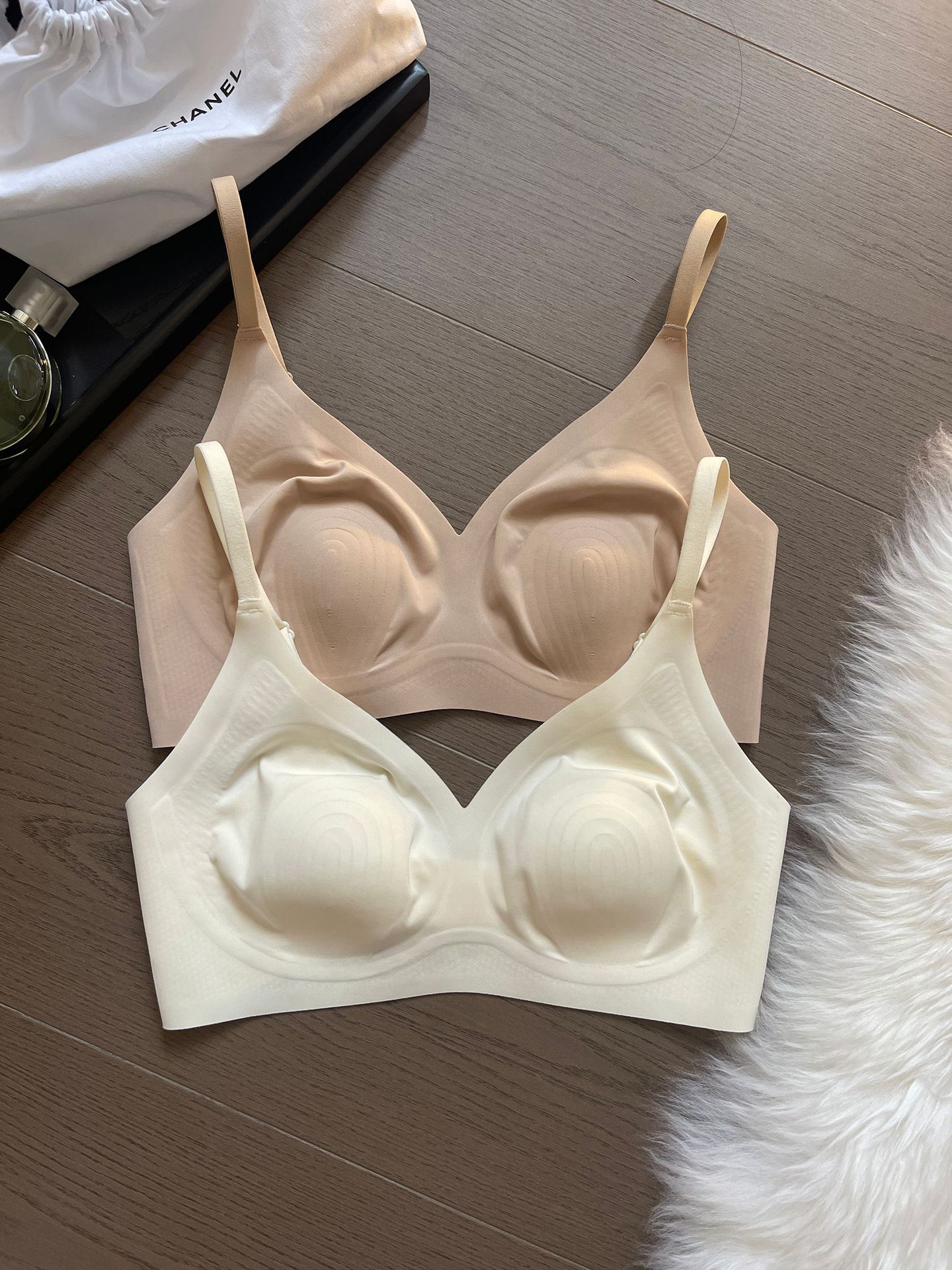 888 almohadilla de algodón sin pecho grande te hace ver desnudo sin costuras jackfruit ultrafino integrado en un sujetador frío transpirable inalámbrico