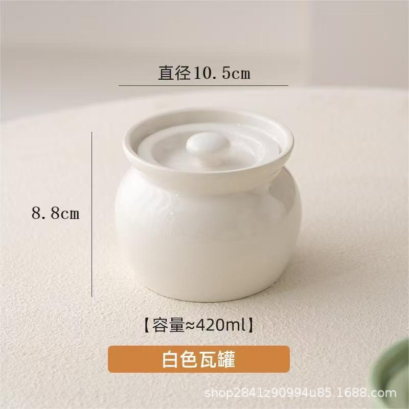 厂家批发现代陶瓷炖盅隔水炖家用带盖蒸菜汤盅炖罐蒸蛋碗土窑炖罐|undefined